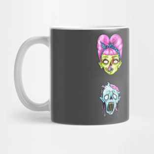 Halloween Terrible Zombie Face Pack 2 Mug